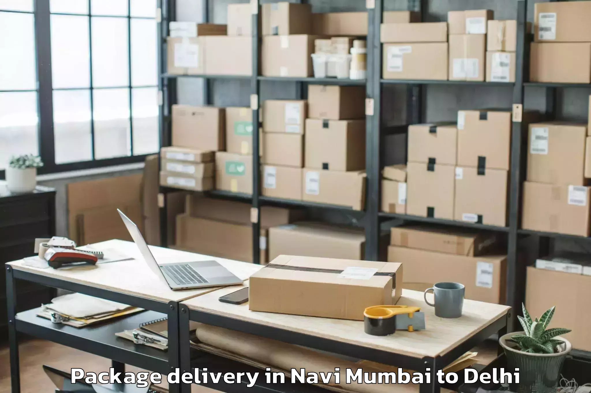 Get Navi Mumbai to Sarojini Nagar Package Delivery